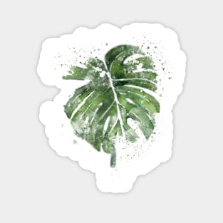 Monstera Leaf 3- Abstract Tropical Art Sticker